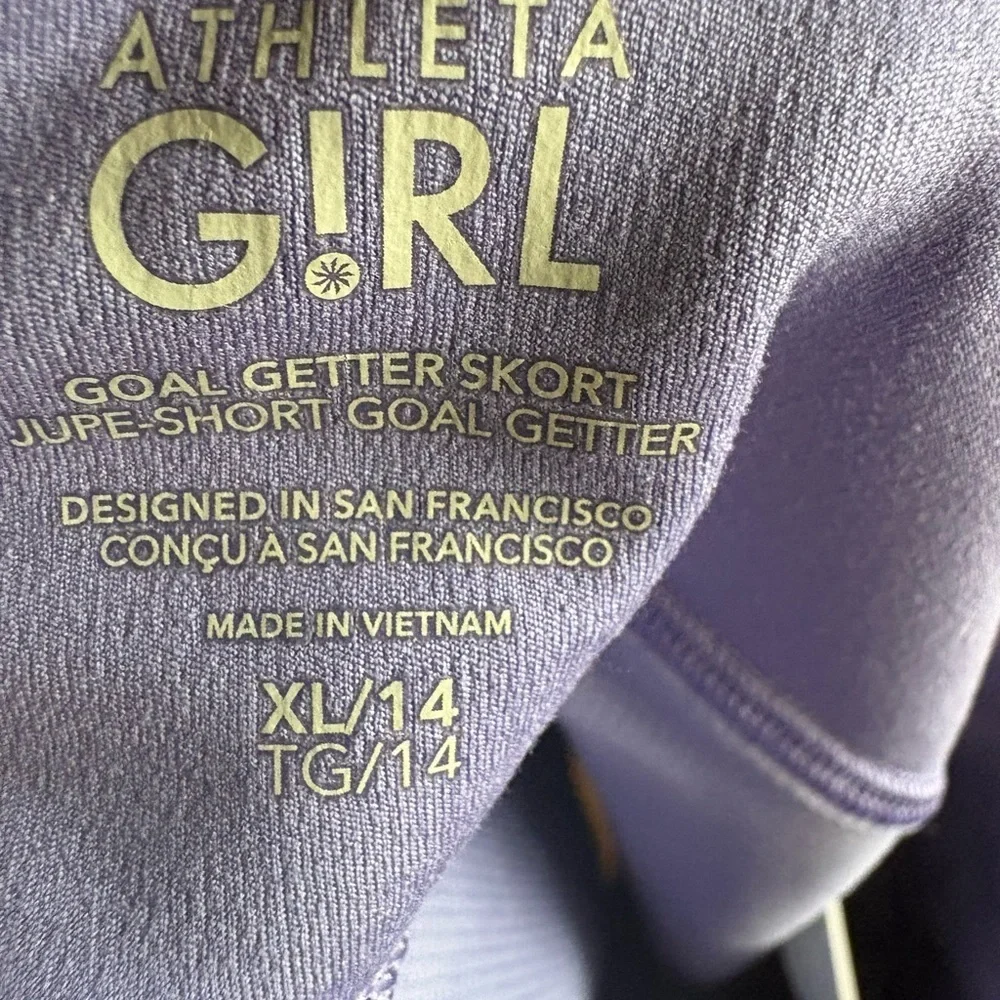 Athleta Girl Goal Getter Skort Adonis blue size XL 14 purple preloved